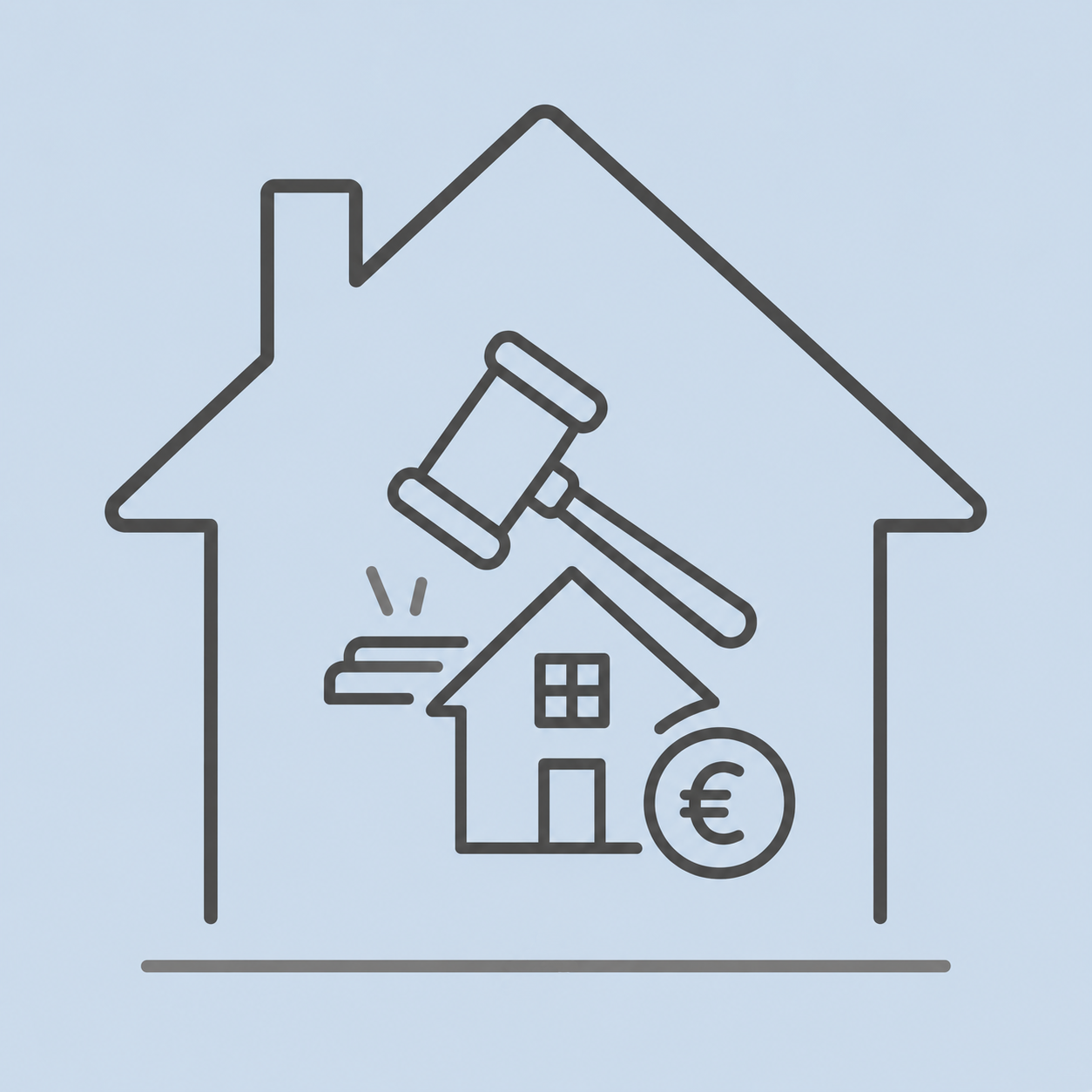 Zwangsversteigerung von Immobilien, Verkehrswertgutachten und Immobilienbewertung als Grundlage für gerichtliche Versteigerungsverfahren.